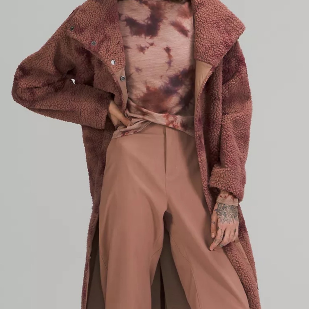 Lululemon fleece long coat